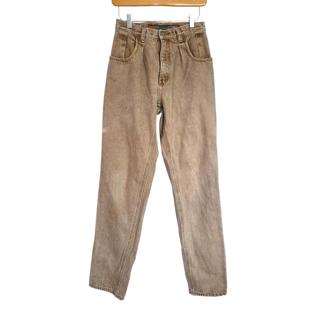 Vintage Buffalo‎ Jeans 27 28 Brown Stonewash Denim Deputy Pleated Straight Leg